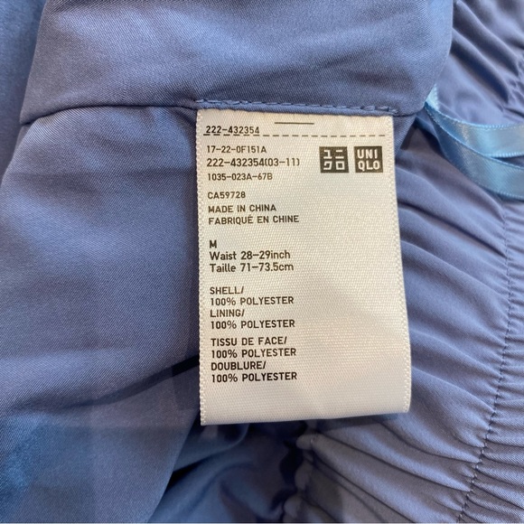 JW Anderson x Uniqlo Asymmetric Pleated Skirt, Soft Blue, Lined, Women’s US M - Picture 8 of 9